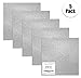 Turner Moore Edition Silver Glitter Vinyl Adhesive, 12x12 Glitter Vinyl Sheets for Cricut Maker, Silhouette, Stickers, Decals, Tumblers (3-Pack)