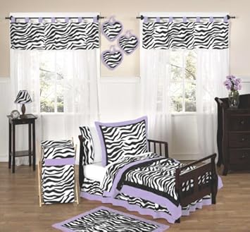 girls zebra bedding
