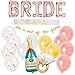 Partyly Bachelorette Party Decorations Kit - Bridal Shower Decorations - Bride to Be Sash - Bachelorette Party Supplies Banner and Balloons