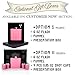 Be Burgundy Set of 6 Personalized Bridal Party Gifts, 6 oz Stainless Steel Hip Flasks, Pink, Perfect for Wedding Favors