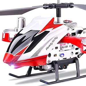 Ycco RC Helicopter 4.5 Channels with Crash Resistance and Gyro Remote Control Drone Infoor Outdoor for Kids Adult Indoor Hobby Mini Flying Blades Replace Included Plane Toy ( Color : Red )