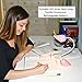 HEART LIGHT DELUXE LED BOOK LIGHT FOR HANDS FREE READING has 3 Lighting Modes, is Flexible, Rechargeable, and Adorable! Keeps the Story Going All Night Long! Includes USB Cord + Bonus Gift Bag (Pink)