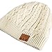 Onedayshop Wireless Music Hat Warm Beanie Hat Built-in Stereo Speaker Handsfree Call Answer Hat (White)