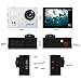 EKEN H9R Action Camera 4K Wifi Waterproof Sports Camera Full HD 4K 25fps 2.7K 30fps 1080P 60fps 720P 120fps Video Camera 12MP Photo and 170 Wide Angle Lens includes 11 Mountings Kit 2 Batteries Silver