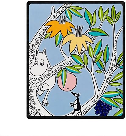 Custom Personalized Fleece Blanket 50" x 60" Diy Personalized and Lovely Moomin Cartoon Image