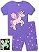 Girls Horse Pajamas Shine At Night Sleepwear Children Cotton PJs