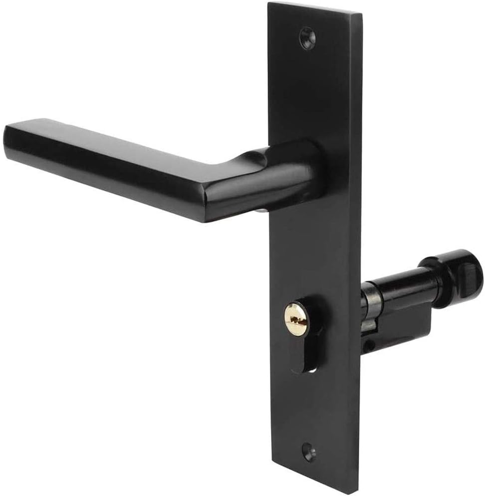 SHIZPHH Entrada con Llave Negro Palanca de Bloqueo de la Puerta