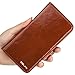 Galaxy S6 Edge Case, ACLUXS Wallet Leather Case [ GENUINE LEATHER of COWHIDE ] (LIFE TIME WARRANTY) for Samsung Smartphone Phone S6 Edge Stand Carrying Style 100% Handmade (BROWN)