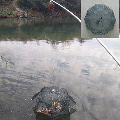 Xingdong Epuisette De PÊche Pliable TÉlÉscopique Filet Tria Type De Parapluie Pliant Automatique Portable Pêche De La…