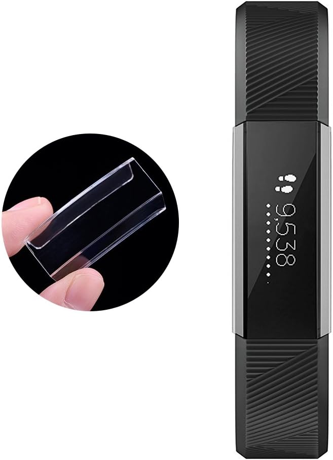 Minfex Compatible with Fitbit Alta/Alta HR Screen Protector/Case, Plastic Hard Shell Accessory Protective Cover Bumper for Fitbit Alta/Alta HR Fitness Smartwatch (Transparent)