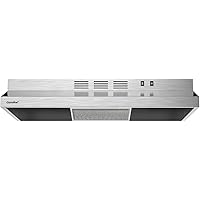 Comfee F13 Ducted Ductless Range Hood for Under Cabinet with 2 Reusable Filter, Stainless Steel, 30 inches, 200 CFM…