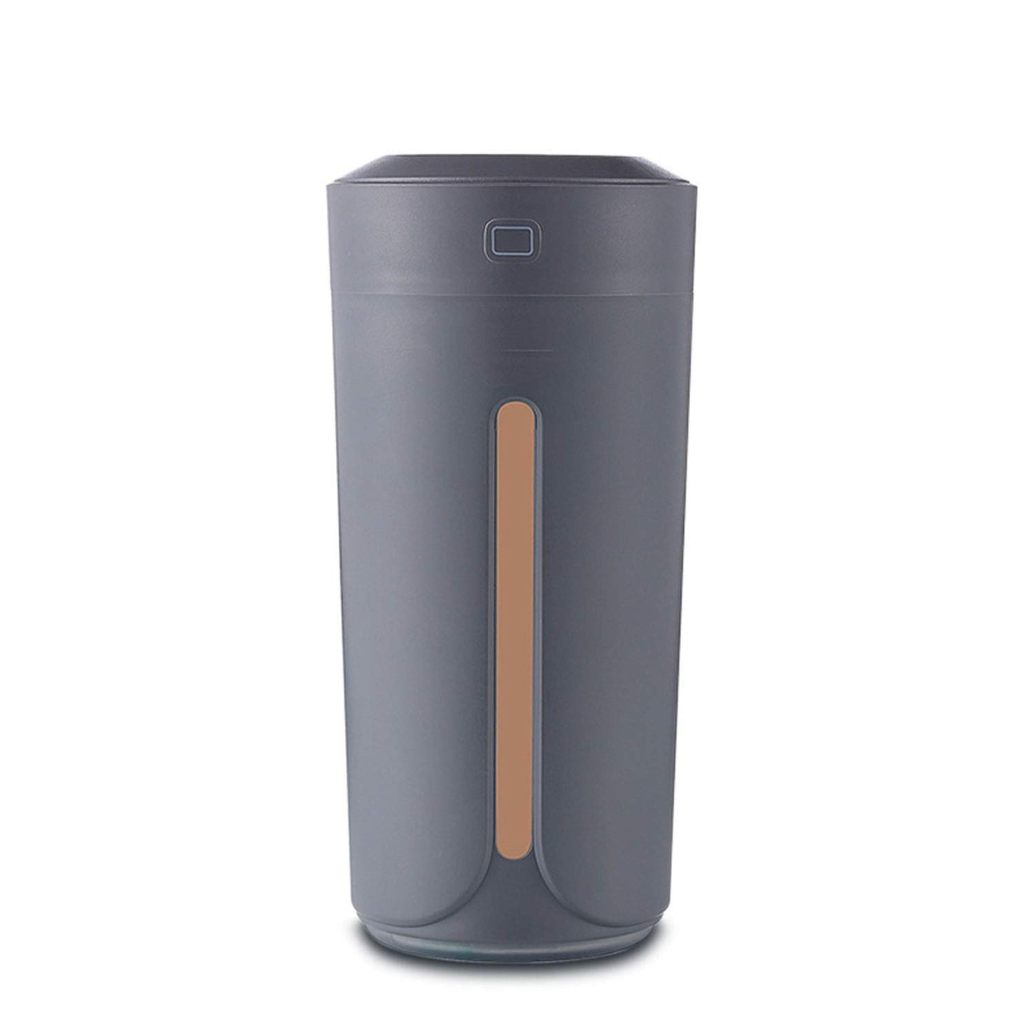 Visible Wind Ultrasonic Air Humidifier Essential Oil Diffuser with 7 Color Lights Electric Aromatherapy USB Humidifier Car Aroma Diffuser,Light Grey