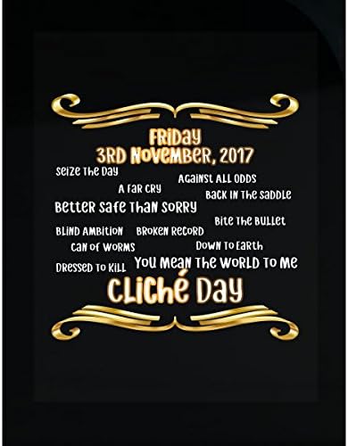 Cliche Day Memento Celebration - Sticker