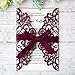 ponatia 25PCS 5.12 x 7.1 '' Laser Cut Wedding Invitations Cards with Envelopes for Wedding Bridal Shower Engagement Birthday Invite (Burgundy)