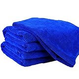 Lalago Large Quick Dry Grooming Microfiber Towel Pet Bath Towel for Dogs Cats (62.9 * 23.6 inches)
