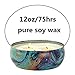 LA JOLIE MUSE Citronella Candle Scented Soy Wax 3 Wick Tin, 26-30 Hour Burn, Outdoor and Indoor