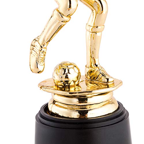 24 Pack Soccer Ball Trophy Gold Award Sports Team Participation MVP Trophies Awards Recognition Coaches Kids Tournaments Competitions Sport Party Decorations 6.3 x 2.76 Inches Each - Thumbnail 4