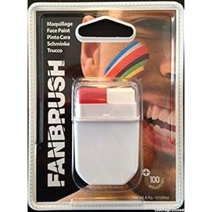 1000 Flags Wigan Warriors Rugby League Club – Pintura Facial roja y Blanca