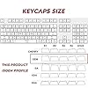 Keycaps PBT Dye Sublimation Upgrade 108 Keycap Set OEM Profile Japanese Anime Keycap Keyset with Puller for Cherry Mx…