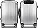 Utopia Home 20-Inch ABS Lightweight Carry - On Spinner Luggage - Silver