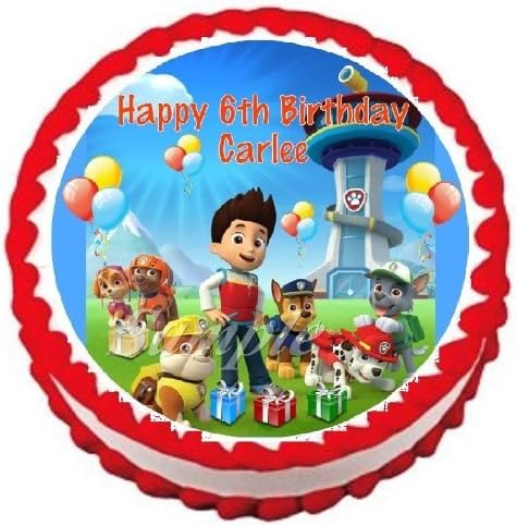 Paw Patrol Edible Frosting Sheet Cake Topper - 7.5" Round