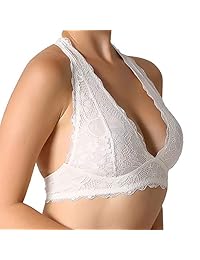 JOJOANS sujetador de encaje para dama, sin cables, exótico, cobertura completa