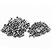 Cone Spikes Screwback Studs DIY Craft Cool Rivets Punk (100pcs 10MM, Gun Black)