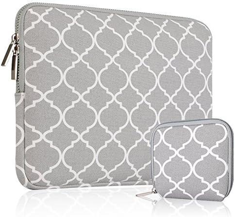 Oviia 15 15.6 Inch Laptop Sleeve Canvas Fabric Sleeve Case for for Acer Laptop 15.6 Inch,HP Stream 15.6 Inch, Samsung 15.6 Inch, ASUS 15.6 Inch with Small Accessory Case for Mouse,Charger