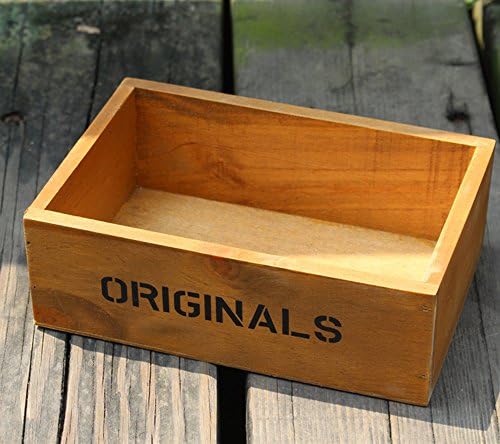 Originals Wood Garden Supplies Succulent Pot Planters Trays Desktop Fffice Home Decorative Plant Pots ,Rectangle