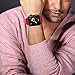 RUOQINI Compatible with Apple Watch Band 42mm 44mm,Sport Silicone Soft Replacement Band Compatible for Apple Watch Series 5/4/3/2/1 [M/L Size - Red]