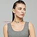 Single Cultured Freshwater Pearl Choker Necklace Handmade Genuine Leather One Bead Jewelry for Women 16'' Black