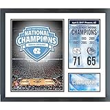 North Carolina Tar Heels 2017 NCAA National Champions 11 x 14 Custom Matted Photo Collage (Size: 12.5" x 15.5") Framed