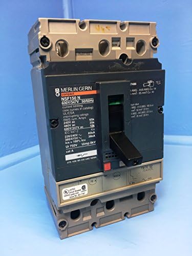 Merlin Gerin NSF150 N 150A Compact Circuit Breaker w/ 70 Amp Trip 600V NSF150N