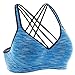 ATTRACO Women's Light Support Sports Bra Cross Back Soft Wireless Tank Top
