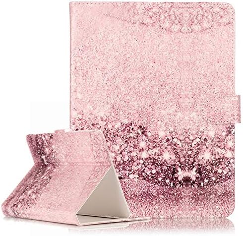 LATINTOUR Universal Case for Huawei MediaPad M5 10.8 /Huawei MediaPad M3 Lite 10" /Huawei MediaPad T3 10 9.6 inch Tablet - PU Leather Case with Stand Cover - Rose Gold