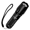 Tactical Flashlight Torch, Outlite High-Powered LED Flash Light, Rechargeable Tac Light, Water Resistant Handheld Flashlight with Zoom Function and 5 Modes