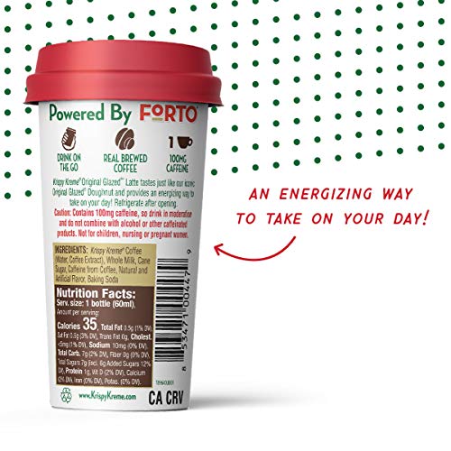 FORTO Coffee Shots - 100mg Caffeine, Krispy Kreme/Hershey's Variety Pack, Ready-to-Drink on the go, High Energy Cold Brew Coffee - Fast Coffee Energy Boost, 6 Pack
