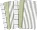 Mixed Flat & Terry Kitchen Towels | Two Sets of 3 18 x 28 Inches | 4 Flat Weave Towels for Cooking and Drying Dishes and 2 Terry Towels, for House Cleaning and Tackling Messes and Spills (Sage) primary