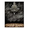 Crystal Chandelier Photography Backdrop 5×7 ft Concrete Wall Brown Wood Floor Backdrop Photo Background for Studio Props…
