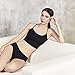 Hesta Rael Women's Organic Cotton Basic Panties Underwear 3 Pack (Medium, 3Blacks)