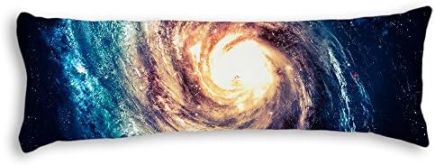 Asawood Body Pillow Cover Galaxy Space Universe Decorative Pillowcase Home Couch Cushion 20x54 Inches