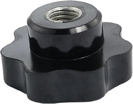 Amazon Co Jp Uxcell クランプノブ つまみ 星型 12mm径 ネジ山 26mm ブラック Diy 工具 ガーデン
