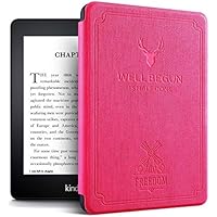 Capa Kindle Deer - Novo Kindle Paperwhite À Prova D Água - Fecho Magnético (ROSA)