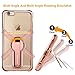 Ocyclone iPhone 6 Plus/6s Plus 360° Kick-Stand Case, [Air Cushion Technology] Plating Glitter TPU Soft Slim Fit Crystal Clear Protection Case for Apple iPhone 5.5 inch (Rose Gold)