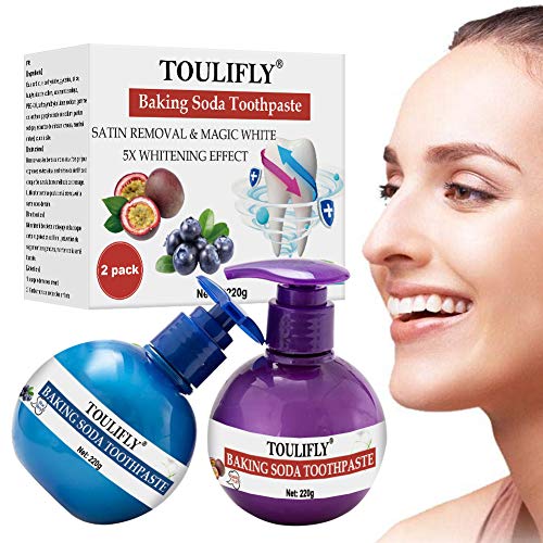 Whitening Toothpaste,Baking Soda Toothpaste,Teeth Whitening Toothpaste,Intensive Stain Removal Whitening Toothpaste,Strengthening Toothpaste Fight Teeth Bleeding Gums Stain 2 Pcs - Thumbnail 7