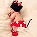 Towall 1 Set Vivid Lovely Hat+Skirt+Shoes Crochet Knit Photo Prop Costume For Girl Infant Baby
