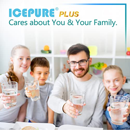 ICEPURE PLUS Refrigerator Water Filter 2-Pack – Replacement For GE MWF, MWFP, MWFA, PC75009, HDX FMG-1, NSF 53 & 42 Certified
