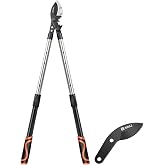 AIRAJ Anvil Loppers for Tree Trimmer Heavy Duty, 26-39'' Tree Branch Cutter | Extendable Tree Pruner,2.75'' Cut Capacity with SK5 Spare Blade,Tree Pruning Shears Long for Gardening, Yard &amp; Thick Branches