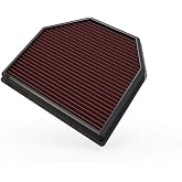 K&amp;N High-Flow Original Lifetime Engine Air Filter: Washable, 33-2488 | Fits Select 2011-2019 BMW: M2, M3, M4, M5, M6 (See Product Description)