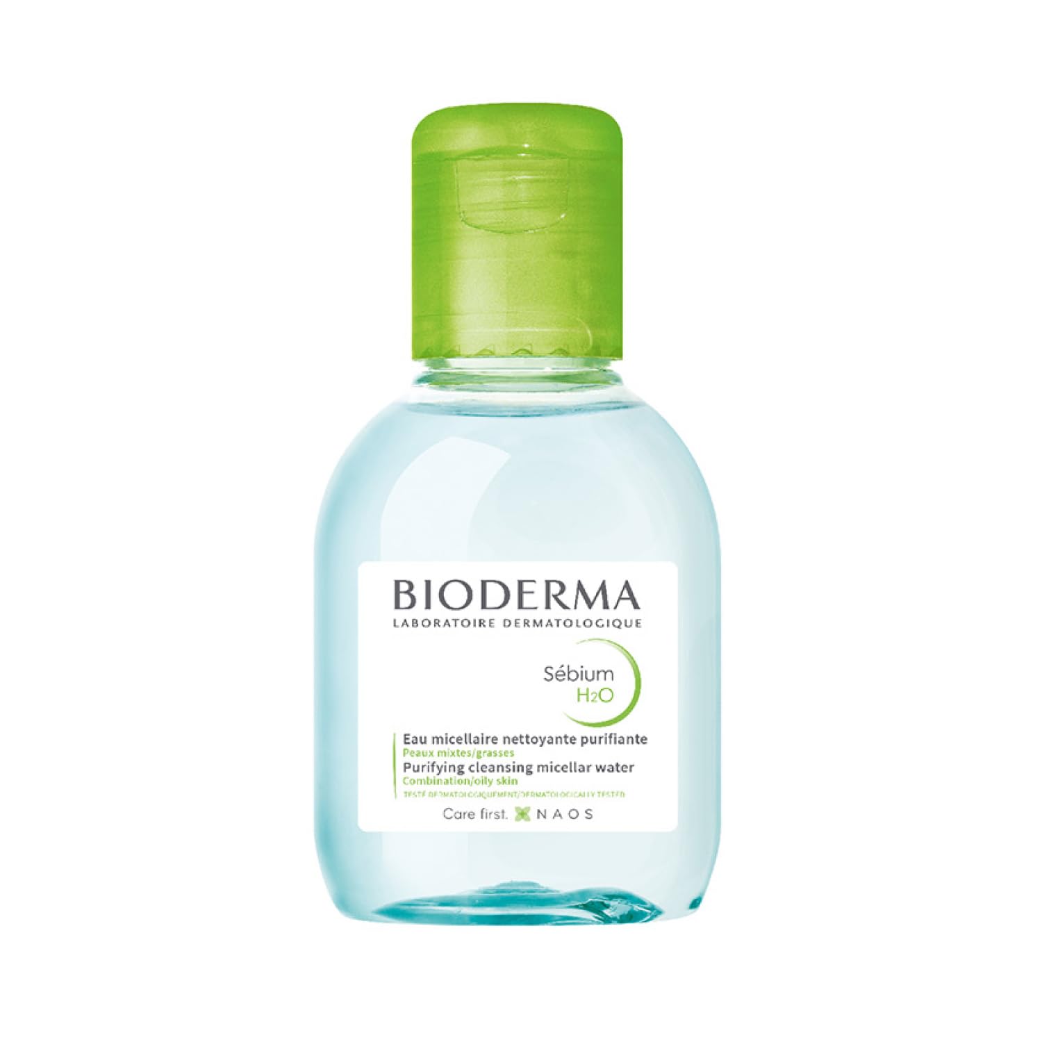Bioderma Sébium H2O - Purifying Micellar Water for Oily, Combination & Acne Prone Skin, Cleanser Removes Impurities, Pollution & Pollen, Gentle Makeup Remover, 100ml